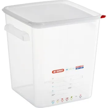 Dóza na potraviny Nádoba na potraviny z polypropylenu s úchyty 290x290x320 mm 18 l ARAVEN
