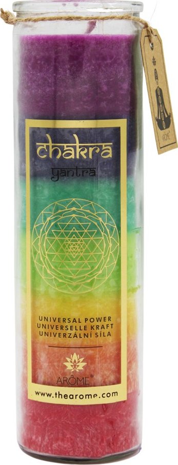 ARÔME Vonná svíčka ve skle Chakra (Univerzální síla), 320 g.