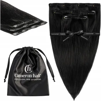 Vlasová regenerace Příčesek dámské polodlouhé přírodní černé vlasy Cameron Hair