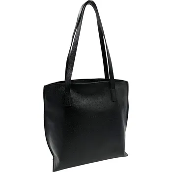 Kabelka Kožená kabelka Aivy dolaro Barva: Černá se stříbrem