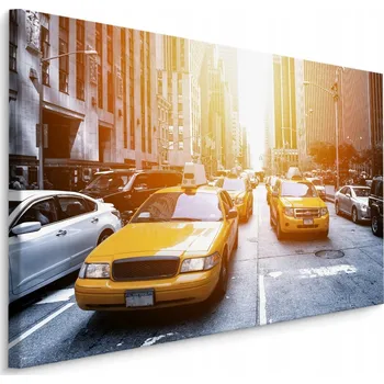 Obraz Nástěnný obraz TAXI New York USA 3D pohled 90x60 cm