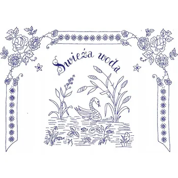 Obraz PLAKÁT BEZ RÁMU do Koupelny WC Toalety SVĚŽÍ VODA RYBNÍK P2542_30x40