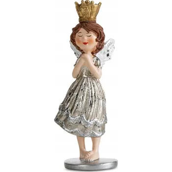 Obraz Vánoční figurka andělíček 81B s korunou jako dárek, dekorace 11 cm, ozdoba