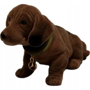 autokoberec Houpací pejsek s kývající hlavou Mercedes-Benz OE B66041451 29x18 cm hnědý