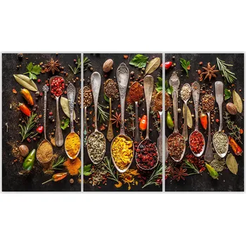 Obraz Skleněná Ochranná Deska a Krájecí Prkénko | Indukce, Sporák ds-0179