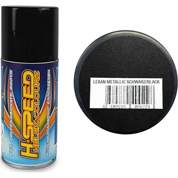 Barva ve spreji H-Speed barva ve spreji metalická černá 150ml