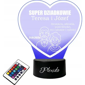Lampička Noční lampa Plexido vícebarevná