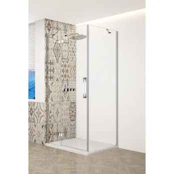 GELCO TRINITY CHROM obdélníkový kout 1200x1000mm levý, čiré sklo, GT5610-12CL-CH