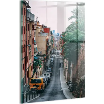 Obraz Skleněný obraz na zeď do předsíně Cesta Barcelona Gracia 20x30