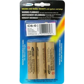 RC model ostatní Estes raketový motor C6-0 (3ks)