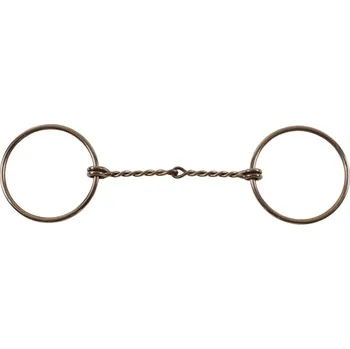 Udidlo pro koně Westernové udidlo Pool's tenké kroucené, 12,5cm