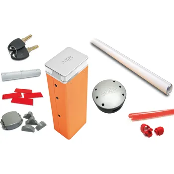 Pohon brány NICE S.p.A. Sada zálohovatelné designové dopravní závory MBAR pro kontrolu a řízení přístupu do 7 m