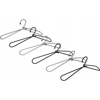 Věšák SADA 6 ks VĚŠÁKŮ NA OBLEČENÍ DO SKŘÍNĚ - DRÁTĚNÉ