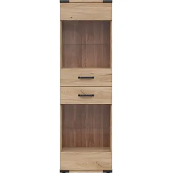 Knihovna BRW LARA vitrína REG2W/60, jasan běloruský