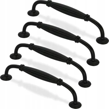 Nábytkové kování Nábytková úchytka klasická černá matná 14,5 x 1,9 x 3,5 cm