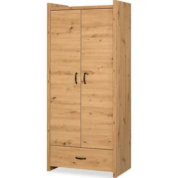 Šatní skříň LITTLESKY Amelia dub Skříň dvoudveřová 84x189x50 cm