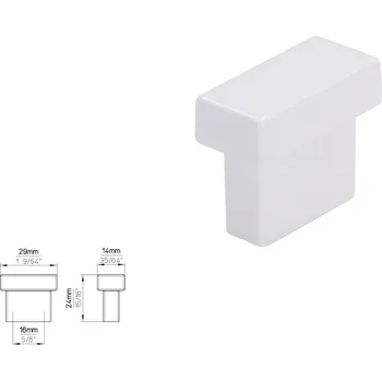 Nábytkové kování Nábytková úchytka SIRO 1595-29PB1 bílá