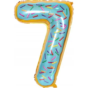 Balónek Fóliový balónek číslice 7, zlatý, 76 cm 1 Ks