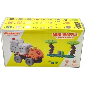 ostatní stavebnice Mini vafle Marioinex popelářské auto 60 ks