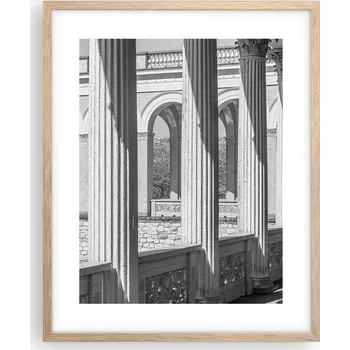 Obraz Obraz plakát na zeď v rámu světlý dub 40x50 sloupy plakáty do obýváku