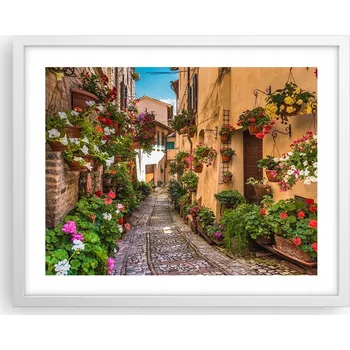 Obraz Obraz plakát na zeď v bílém rámu 50x40 město foto plakáty do obýváku