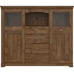 BRW PATRAS vitrína KOM2W4S, dub april