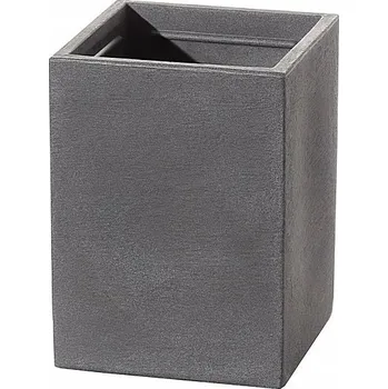 Květináč Dekoria Obal na květináč Cubus Grey 29 x 29 x 40 cm
