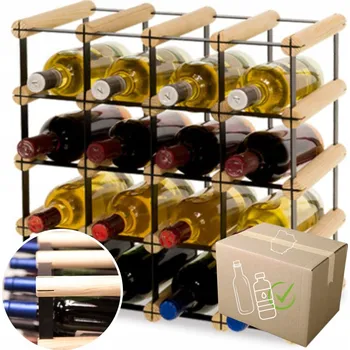 Stojan na víno Stojan na víno RW-8 4x4 regál olejovaný na 16 lahví