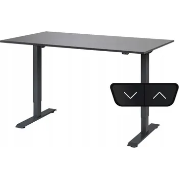 Psací stůl Obdélníkový psací stůl ProErgo 160 x 80 x 121 cm černý