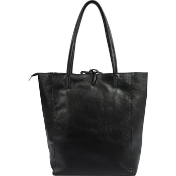 Kabelka Kožená kabelka přes rameno MiaMore 01-014 Z černá