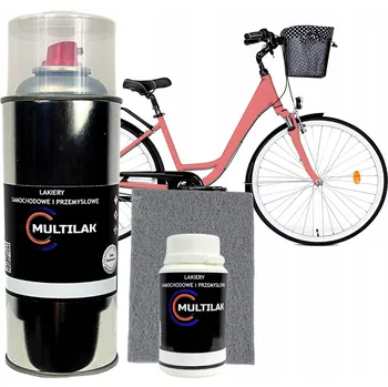 Barva ve spreji Lak barva ve spreji na rám kola lesklý SET RAL 3014