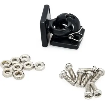 RC náhradní díl Odtahové černé kovové oka, včetně pojistky, sada