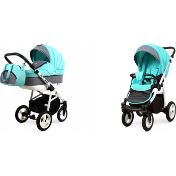 Kočárek Dětský kočárek 2v1 BabyLux ALU WAY kombinovaný kočárek hluboký/sportovní