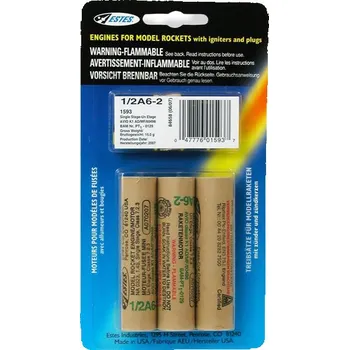 RC model ostatní Estes raketový motor 1/2A6-2T (3ks),
