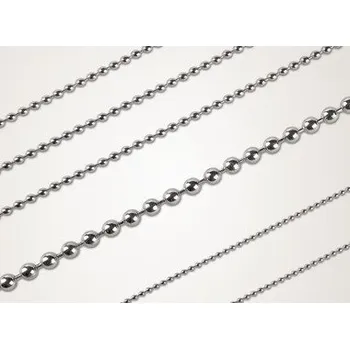 Řetízek Řetízek kuličkový - nikl 2,4 mm 30 cm