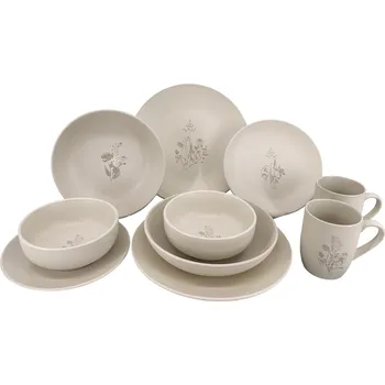 Clay 10dílná keramická jídelní souprava Cream Charm (talíře, misky, hrnky) Doplněk, který oživí váš jídelní stůl.