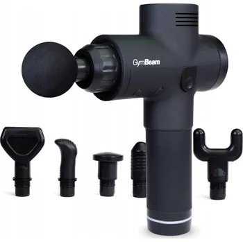 Masážní přístroj GymBeam Masážní pistole masážní přístroj 6 nástavců pouzdro bolest svaly regenerace