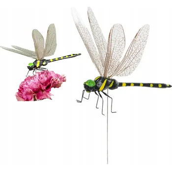 Zahradní dekorace ZÁVĚSNÁ OZDOBA Vážka – dekorace do květináčů, aranžmá a truhlíků, ozdoba hmyz