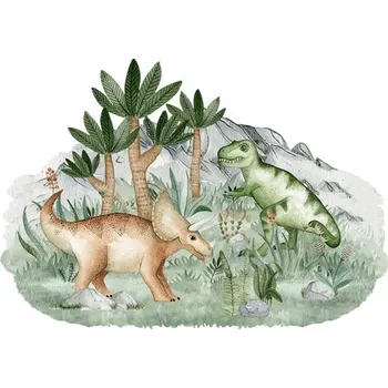 Samolepící dekorace SAMOLEPKA NA ZEĎ S LAMINÁTEM DINOSAURUS TRICERATOPS