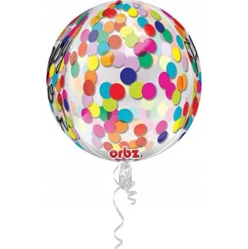 Balónek Balónek rok fóliový, konfetová koule 38x40 cm 1 Ks