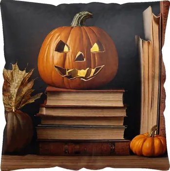 Polštář DEKORAČNÍ POVLEČENÍ NA POLŠTÁŘ 40x40 ANTYALERGICKÉ PODZIMNÍ BARVY