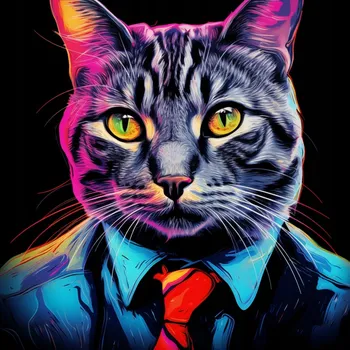 Plakát Plakát Barevný Byznyskot bez rámu 50 x 50 cm