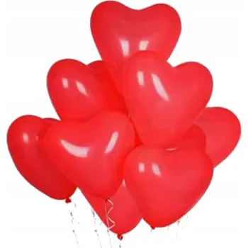 Balónek Balónky červené srdce 10 ks