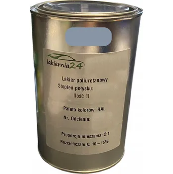 Lak na dřevo Barva Průmyslový polyuretanový lak 1l polomat 2:1 RAL 7001