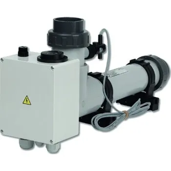 Ohřev bazénu Vagnerpool Elektrický ohřev bazénu - Topení EOVp-15, 15 kW, 400V, plast s el. průtokovou klapkou