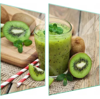 Obraz SKLENĚNÁ OCHRANNÁ DESKA NA SPORÁK 70x52 KIWI TVRZENÉ SKLO