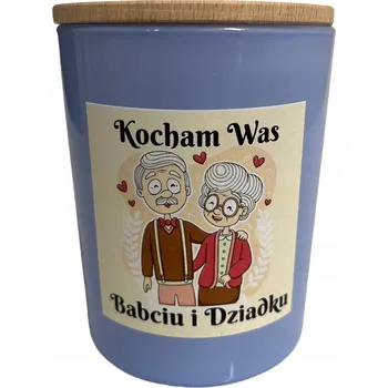 Svíčka Sójová vonná svíčka Den dědečka Pom Pom Candles