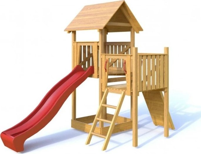 PALIS GYM Dětské hřiště BOBÍK Barva skluzavky: Zelená tmavá, Materiál: modřín