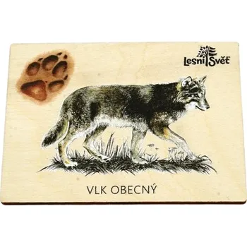 magnetka pro dítě Lesní svět Magnet velký - Vlk