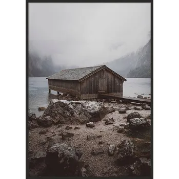 Obraz OBRAZ PLAKÁT V RÁMU 53x73 cm Jezero P960